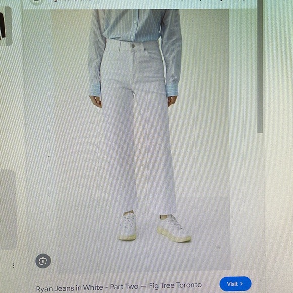 InWear Ryan high rise flare ankle jeans in white - Picture 1 of 6